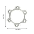 thumbnail image 4 of Miangastore Adaptateurs de Moyeu de Roue de Vélo en Alliage d'Aluminium Argenté 2 Pcs 1.9X1.9X0.4In, 4 of 9