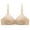 Beige, variant on qolati Women T-Shirts Bras Comfortable Soft Wireless Everday Sleep Bra Plus Size Breathable Seamless Gathered Sports Bras