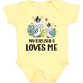 thumbnail image 3 of Inktastic Zebra My Babushka Loves Me Boys or Girls Baby Bodysuit, 3 of 5