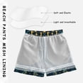 thumbnail image 3 of FORMRS Boys Swim Trunks Quick Dry Mesh Liner Boardshorts Sizes XS-XL, Green Dragon Flowers, 3 of 7