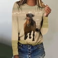 thumbnail image 1 of Nouveaux Hauts pour Femmes Printemps et Automne 2023 Grande Taille Sexy Col Rond Manches Longues Boutons Hauts Blouse Imprimée Régulière Chemise Manches Longues pour Femmes, 1 of 5