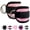 2PCS-Pink Black, variant on Ankle Straps Ankle Resistance Bands Wrist Cuffs Padded Straps Adjustable Fitness Glute Kickback D-Ring for Cable Machine Gym Foot Leg Training Brace Support 2PCS