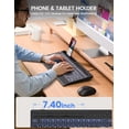 thumbnail image 5 of Large Print Wired Backlit Keyboard with Wrist Rest, Phone Holder, Backlight Memory, Quiet Keys, Ergonomic Keyboard for PC Laptop, 5 of 9