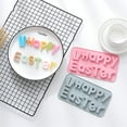 thumbnail image 5 of Alphabet Mold Temperature-Resistant, 3D Modelling, Food Grade, Easy Demolding, Non-Stick, DIY Making Tool, Happy Easter Letter Silicone Mold for Holiday, 5 of 8