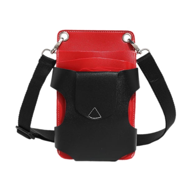 Riñonera de peluquería profesional para hombre y mujer. Rojo Negro