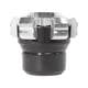 thumbnail image 3 of Par Punta Cabezal Slider Aluminio Plata Moto Decorativos, 3 of 7