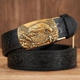 thumbnail image 3 of 3.5CM Eagle Alloy Automatic Buckle Cowskin Leather Belt Quality Men Wasitbad Strap Genuine Leather Gift Bussiness Belt For Jeans, 3 of 6