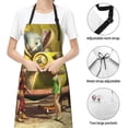 thumbnail image 6 of Tinker Bell Adjustable Bib Apron, Waterdrop Resistant Aprons with 2 Pockets Cooking Kitchen Aprons for Women Men Chef, 6 of 8