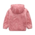 thumbnail image 6 of kpoplk Toddler Girls Boys Thin Jacket Kids Baby Girls Boys Solid Zipper Thick Warm Hooded (Pink, 5-6 Y), 6 of 6