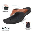 thumbnail image 4 of AEROTHOTIC Arch Supportive Strappy Orthotic Comfortable Flip Flops Cushion Soft Toe Post Non-Slip Summer Casual Travel Walking Thong Sandals Women Beach Essentials, 4 of 6