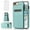 Teal, variant on Asuwish Screen Protector Included PU Leather Soft Shell Wallet Cell Phone Case with Screen Protector for iPhone 7 Plus/8 Plus, Teal
