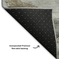 thumbnail image 5 of Addison Rugs Mayfield Premium Machine Washable Transitional Floral Silver Rectangle Rug, 10' X 14' Machine Washable Transitional Floral Silver Oversized Sherpa Throw Blanket, 5 of 6
