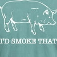 thumbnail image 3 of CafePress - I'd Smoke That Funny Pig T Shirt - Mens Comfort Colors Shirt, 3 of 5
