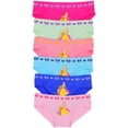 thumbnail image 4 of ToBeInStyle Girl's Pack of 6 Seamless Colorful Assortment of Princess Print Bikini Panty Briefs - Large, 4 of 8