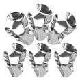 thumbnail image 4 of Juego de 6 platos para ostras, salsas y cuencos para mojar de acero inoxidable (plateados), 4 of 7