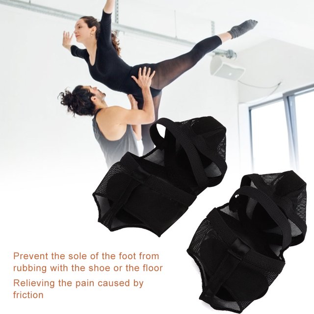 Almohadilla para la punta del pie con ballet inferior, microfibra Zapatos para practicar la danza del vientre Tangas para los pies Patas de baile Suela para aliviar el dolor del metatarso(L) Ecomeon no