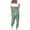 zc-Mint Green, variant on Hvyesh Two Piece Outfits for Women Plus Size,Long Sleeve Crewneck Pullover Tops And Pants Sweatsuits Patchwork Lounge Set with Pockets