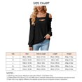 thumbnail image 5 of Camisa Con Hombros Descubiertos, Top De Manga Larga Para Mujer, Moda Holgada, 5 of 5