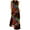 Black, variant on LEAVINGSUO Sleeveless Dresses for Women Casual Summer Women's Casual Long Dress with Pocket Floral Print Sleeveless Maxi Dress