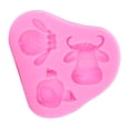 thumbnail image 2 of Patrón De Fondant, Decoración Linda Forma Mixta Patrón De Fondant De Flor Seguro Oveja Cerdo En Forma De Vaca Versátil Para Manualidades, 2 of 7