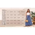 thumbnail image 6 of Cueply Women's Plus Size Casual High Waist Tie Front Long Skirts with Pockets Flowy Summer Pleated Tiered Elastic Skirt, 6 of 9