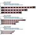 thumbnail image 3 of Buckle-Down Pet Collar, Dog Collar Plastic Buckle, Double Swag Black White Red Stripe, 9.5 to 13 Inches 1.0 Inch Wide, 3 of 8