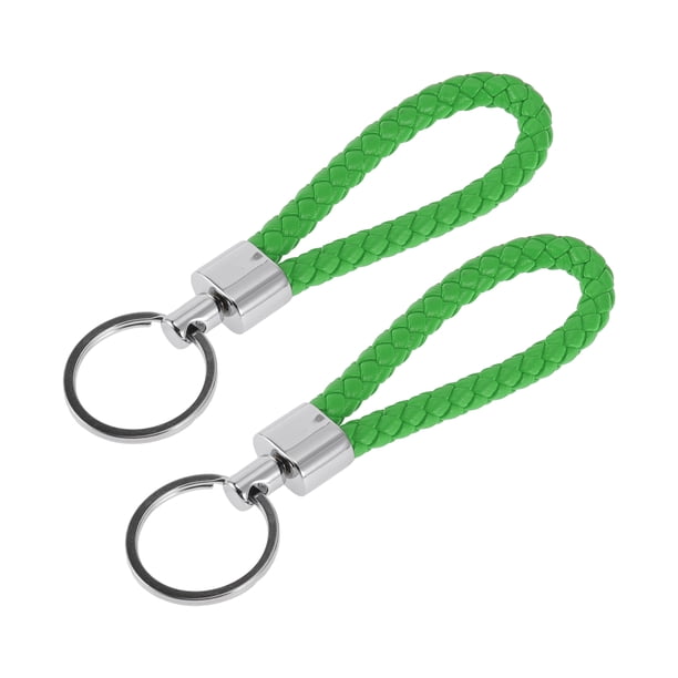 Llavero de Coche Único Bargains Llavero Universal con Anillo para Llaves de Fob para Casa Metal Tono Plateado Verde Claro 2 Pcs