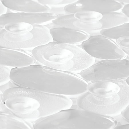 iDesign Pebblz Square Clear Shower Mat