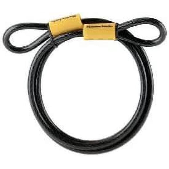 Master Lock 78DPF 6-Ft. Double Loop Cable - Quantity 4 — Indoor & Outdoor Use, NEC-Compliant