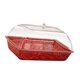 thumbnail image 3 of Bandeja refrigerada duradera, bandeja transparente para hielo, tabla para platos fríos decorativa Rojo, 3 of 9