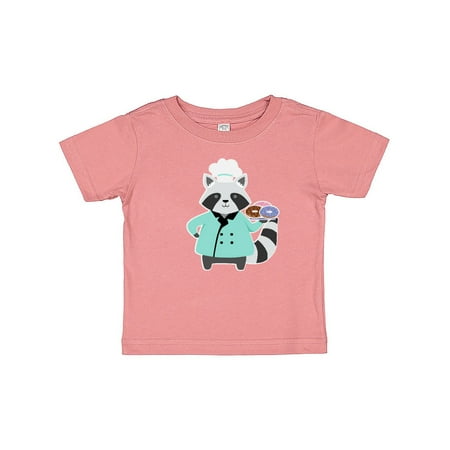 

Inktastic Chef Raccoon Donut Cook Gift Baby Boy or Baby Girl T-Shirt