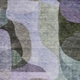thumbnail image 5 of HomeRoots 604444 3 x 5 ft. Olive Green, Purple & Charcoal Abstract Washable Indoor & Outdoor Rectangle Area Rug, 5 of 5