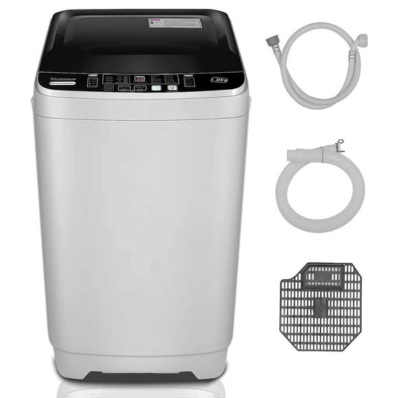 Qhomic Compact Washing Machine, 17.6lbs Capacity, 1.9 Cu.ft Portable Washer with LED Display and Faucet Adapter, Fully Automatic Washing Machine with Timed Settings, Perfect for Apartments, Dorms, Rv