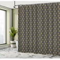 thumbnail image 4 of Ambesonne Modern Shower Curtain, Thunder Symbols Elements Art, 69"Wx70"L, Charcoal Grey and Yellow, 4 of 4