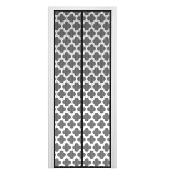 Pantalla de puerta instantánea Total Value Quatrefoil-Print Pet Friendly malla magnética