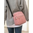 thumbnail image 5 of Women's crossbody bag, waterproof nylon shoulder wallet, messenger bag, Crossbody Bag Ladies Purses Fashion Tote Top Handle Satchel Beach Bag on Clearance(Pink), 5 of 7