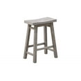 thumbnail image 2 of Boraam Sonoma 24-Inch Counter Height Backless Saddle Wood Counter Stool, Storm Gray Wire-Brush Finish, Set of 2, 2 of 7