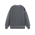 thumbnail image 7 of FAOWME Mens Retro Pullover Long Sleeved Round Neck Print Comfortable Fashion Loose Sweatshirt For Autumn Winter Daily Wear Grey Xl, 7 of 7