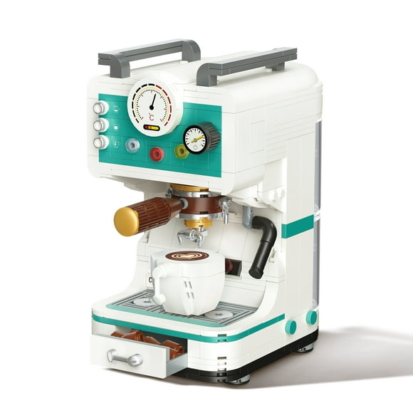 Kitchenware Building Block Set, Micro Mini Blocks, Coffee Machine Building Set With Decal, Creative Kitchen Toys, 663 Piece Mini Bricks Toy, Holiday, Christmas, Birthday Gifts For Adults And Kids