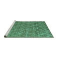 thumbnail image 2 of Ahgly Company Machine Washable Indoor Rectangle Abstract Turquoise Blue Modern Area Rugs, 4' x 6', 2 of 4