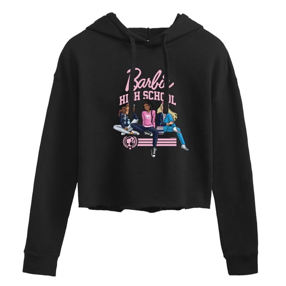 Barbie - High School Dolls Cropped Graphic Hoodie