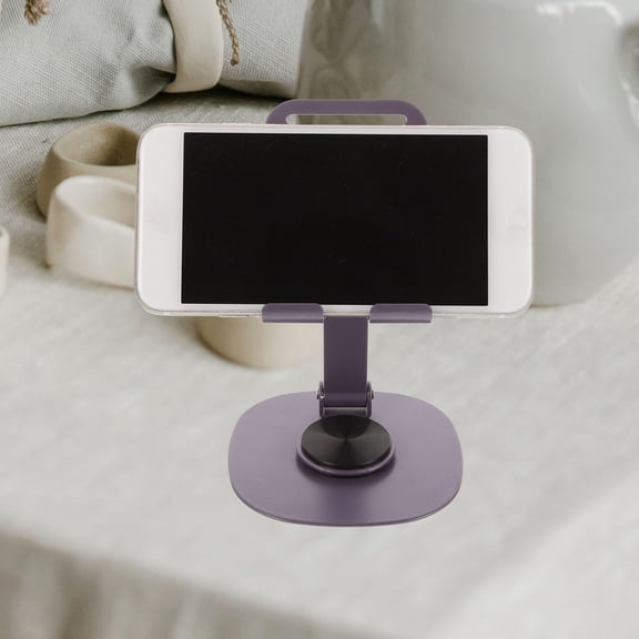 MLINS Desktop Phone Holder for Foldable Aluminum Adjustable Mobile Purple