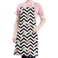 thumbnail image 5 of Pioneer Flower Floral Print Pattern Apron for Women and Men, Cotton Linen Waterproof with Pockets, Adjustable, 33x27 Inch for Kitchen, Gardening, BBQ, Salon, 5 of 6