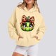 thumbnail image 2 of MIARHB Grinch - Sudadera con capucha para mujer, talla grande, con estampado navideño, de polar, manga larga, para invierno y otoño, talla XL, 2 of 4