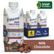 Ensure Max Protein Nutrition Shake, Milk Chocolate, 11 fl oz, 4 Count