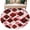 Dark Red, variant on Large Round Rug 8Ft Washable Non-Slip, Blue Geometric Moroccan Circle Area Rugs for Living Room Bedroom, Abstract Art Blue Ombre Modern Indoor Floor Mats Carpet Runner for Home Decor
