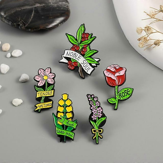 Broches, alfileres y broches vintage de diamantes de imitación para mujer, 5 piezas de broches y alfileres para chaquetas, alfileres de esmalte para mochilas, alfileres de cristal estéticos