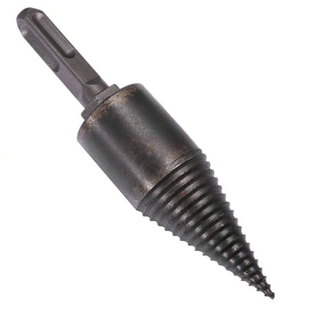 

1 Set of 32mm Household Triangle Handle Wood Chopping Tool Electric Wood Splitting Drill Bits (Black Square Shank)