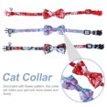 thumbnail image 4 of KAKOWELY Collar para mascotas de 3 piezas con cascabeles y pajaritas, correa ajustable para el cuello del gato, 4 of 4