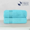thumbnail image 3 of Elegant Comfort Towel Set - Soft, Highly Absorbent, Towels for Bathroom, Gym, Spa & Hotel - High-Quality Turkish Cotton Washcloths, Plush & Durable, Quick-Drying Aqua, 3 of 4